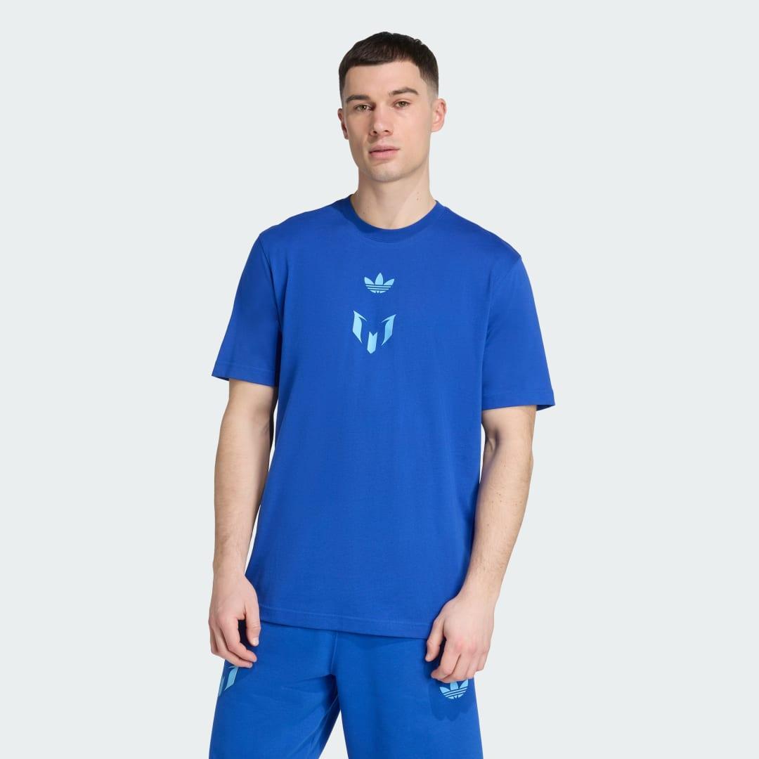 adidas Messi Tee Royal Blue 2XL Mens Product Image