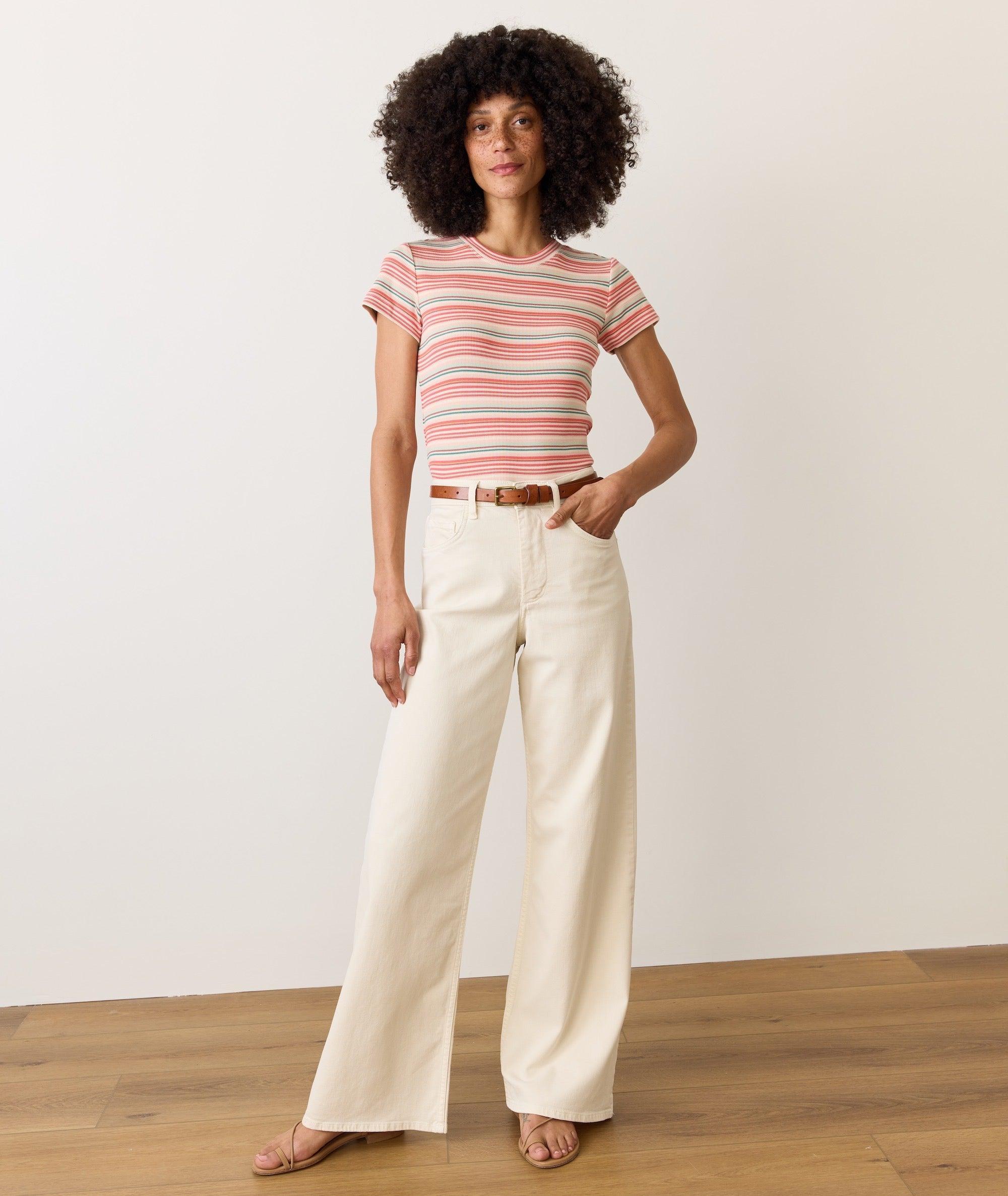 Lexi Rib Sun-In Crew Tee Product Image