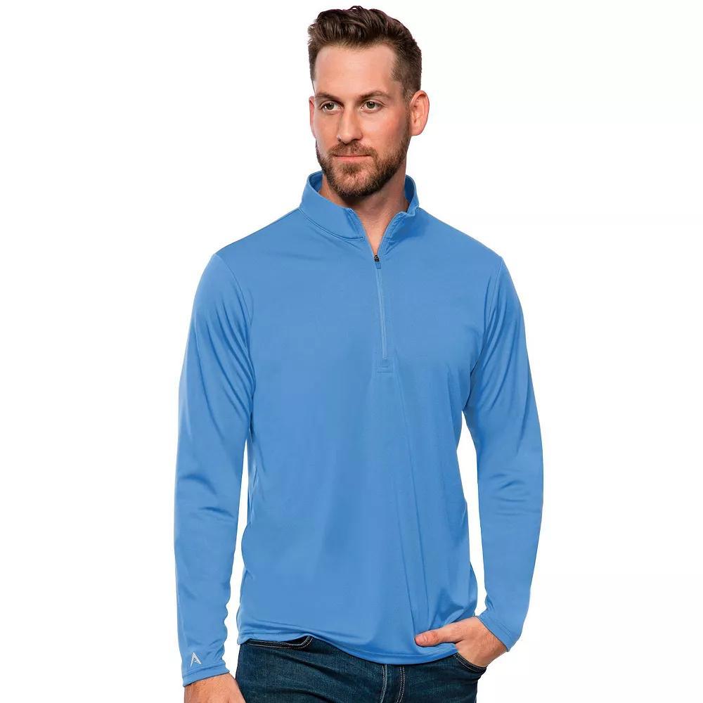 Men's Antigua Blank Tribute Quarter Zip Pullover, Size: Large, Dark Red Product Image