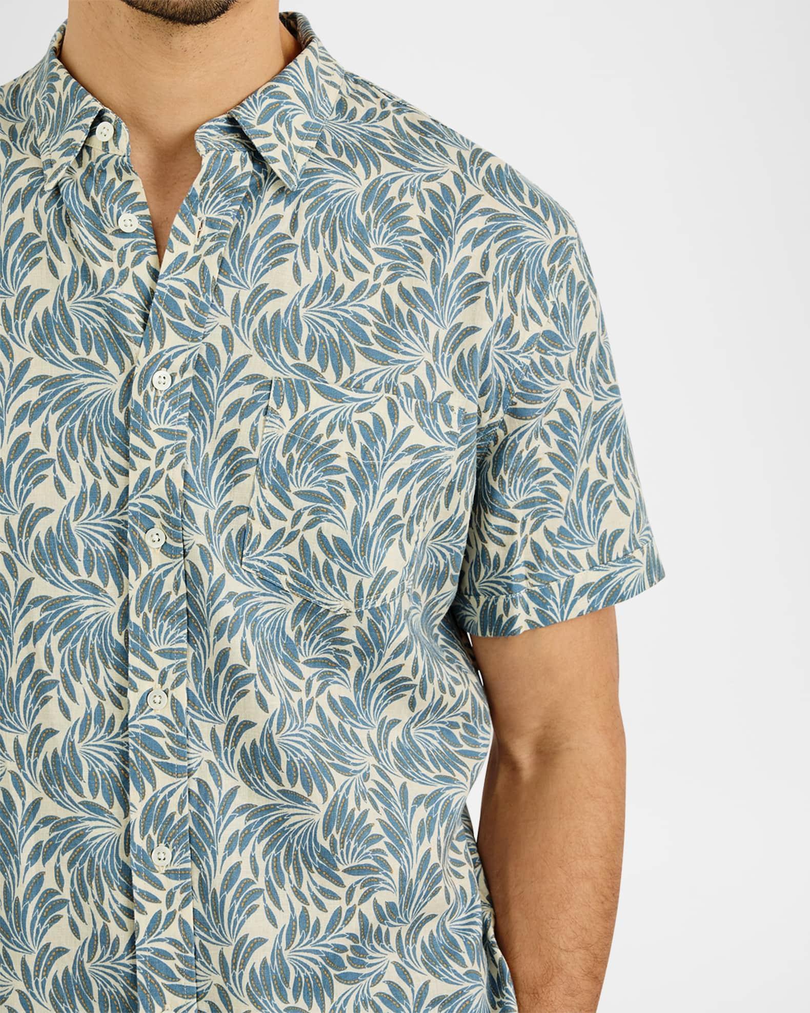 Men's Carson Banana Leaf Short-Sleeve Shirt  Product Image