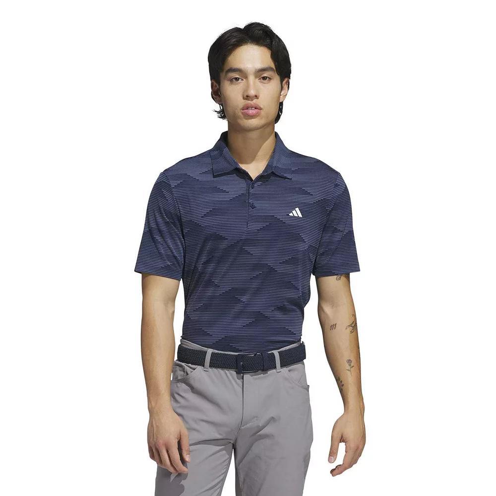 Men's adidas Ultimate365 Speed Stripe Golf Polo Shirt, Size: XL, Blue Product Image