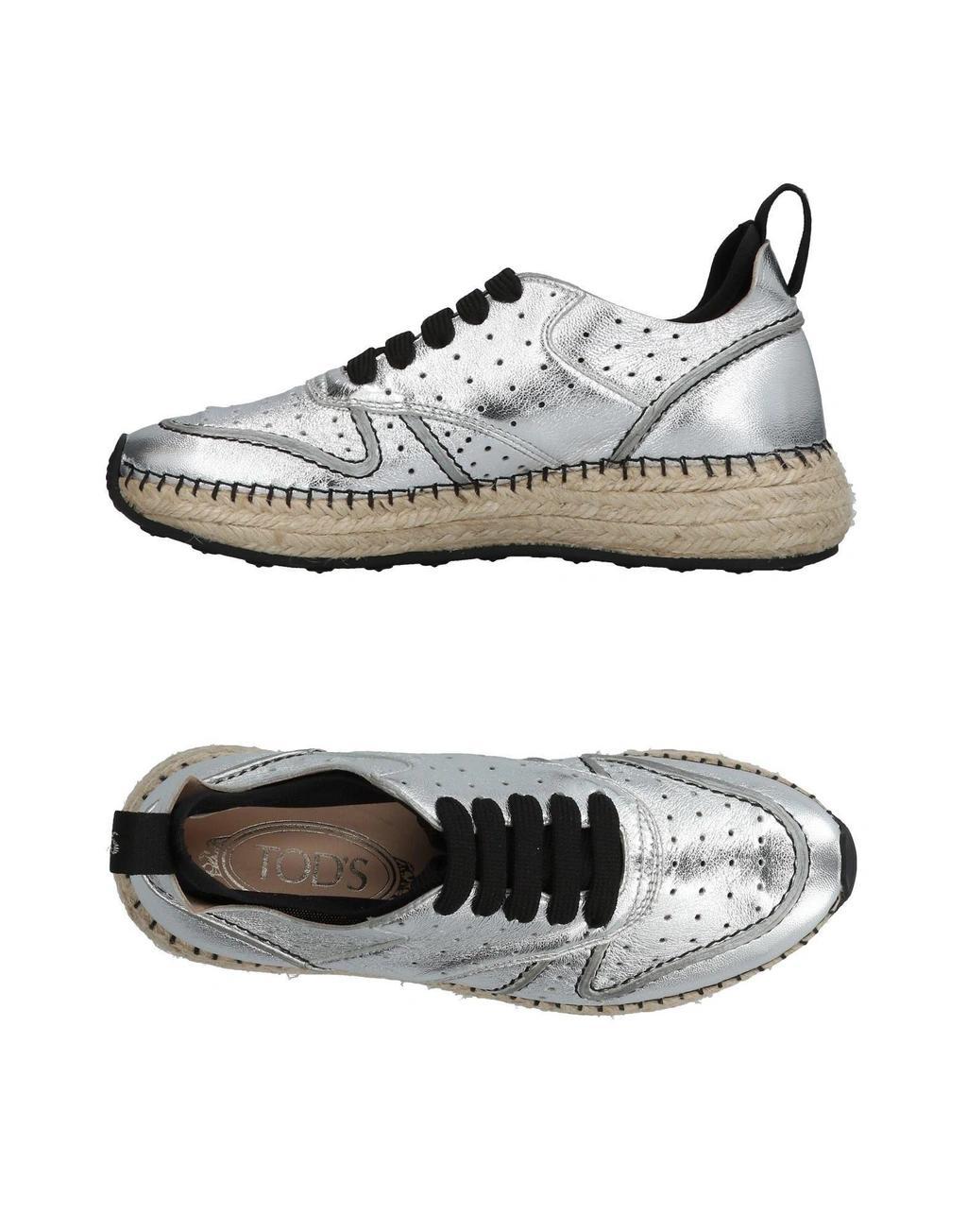 TOD'S Sneakers In Silver Product Image