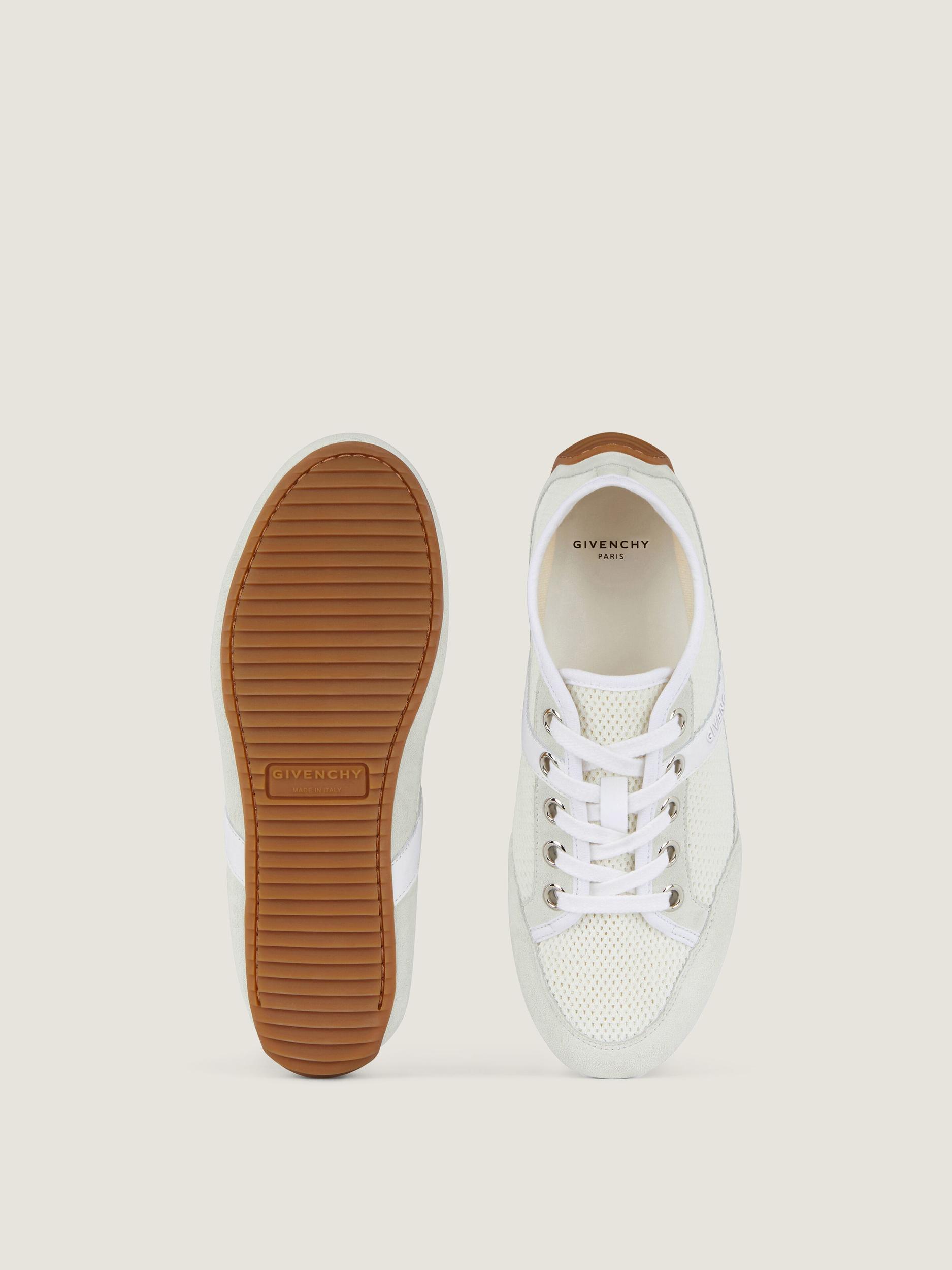 Slim sneakers in mesh and suede Product Image