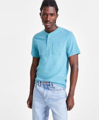 Sun + Stone Mens Everyday Short Sleeve Pocket Henley, Created for Macys Product Image