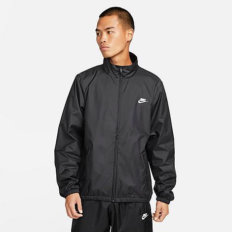 Nike Mens Club Woven Jacket - Black/White Product Image