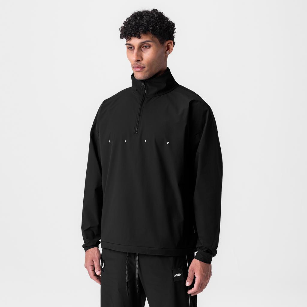 0970. Ripstop Quarter Zip Jacket - Navy Product Image