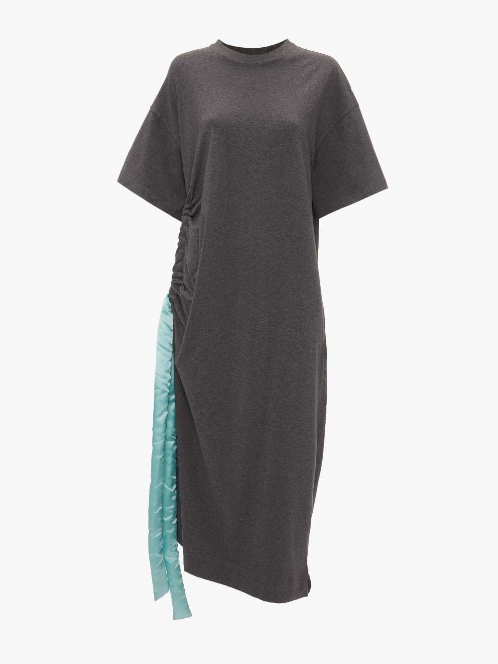 SATIN T-SHIRT DRESS in grey | JW Anderson US  Product Image