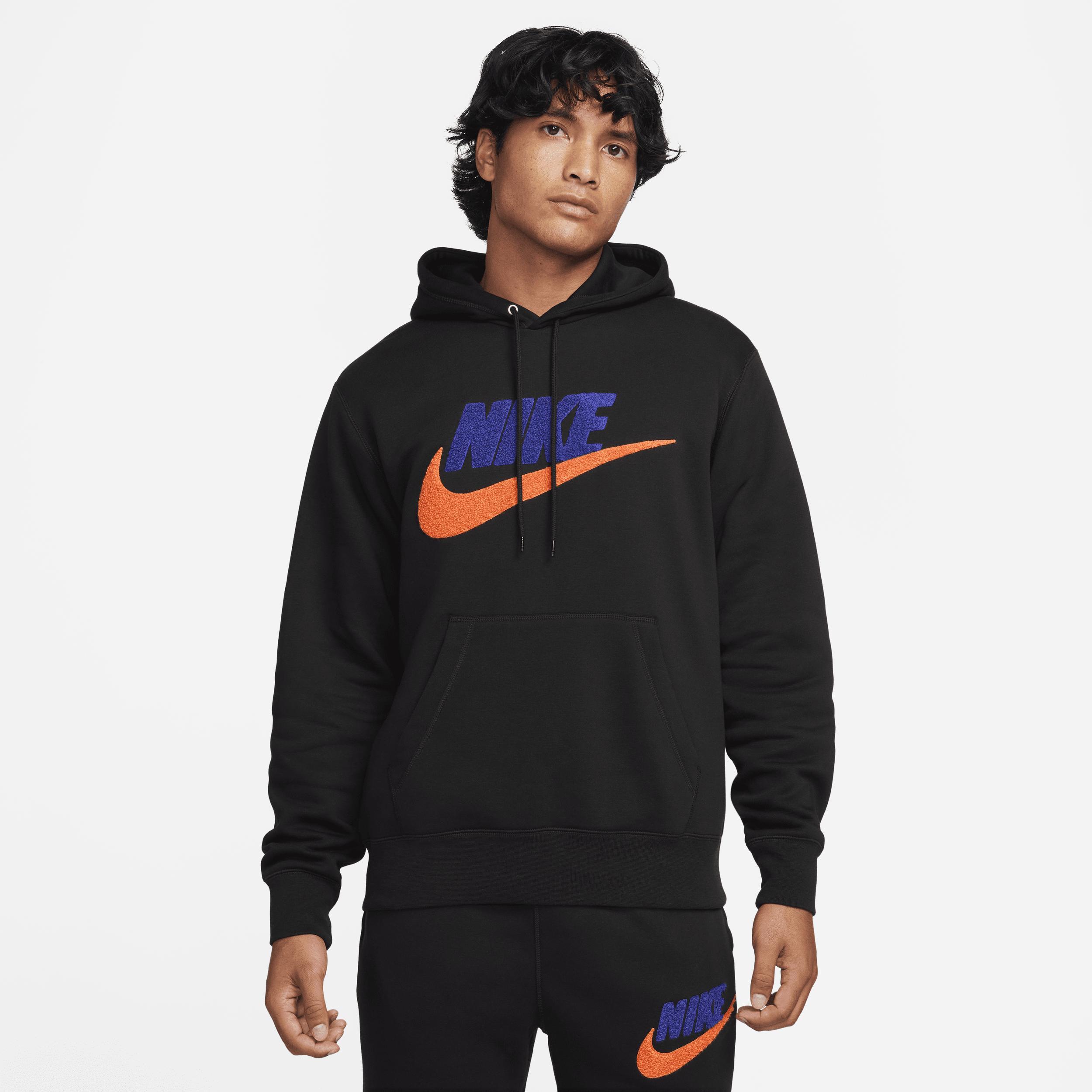 Mens Nike Club Fleece Chenille Futura Pullover Hoodie Product Image
