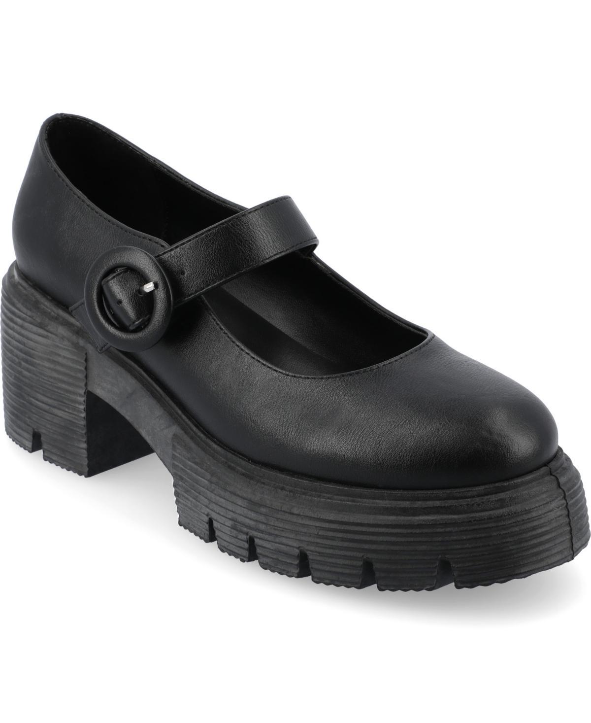 Journee Zarynn Womens Tru Comfort Foam Mary Jane Treaded Outsole Platform Pumps Product Image