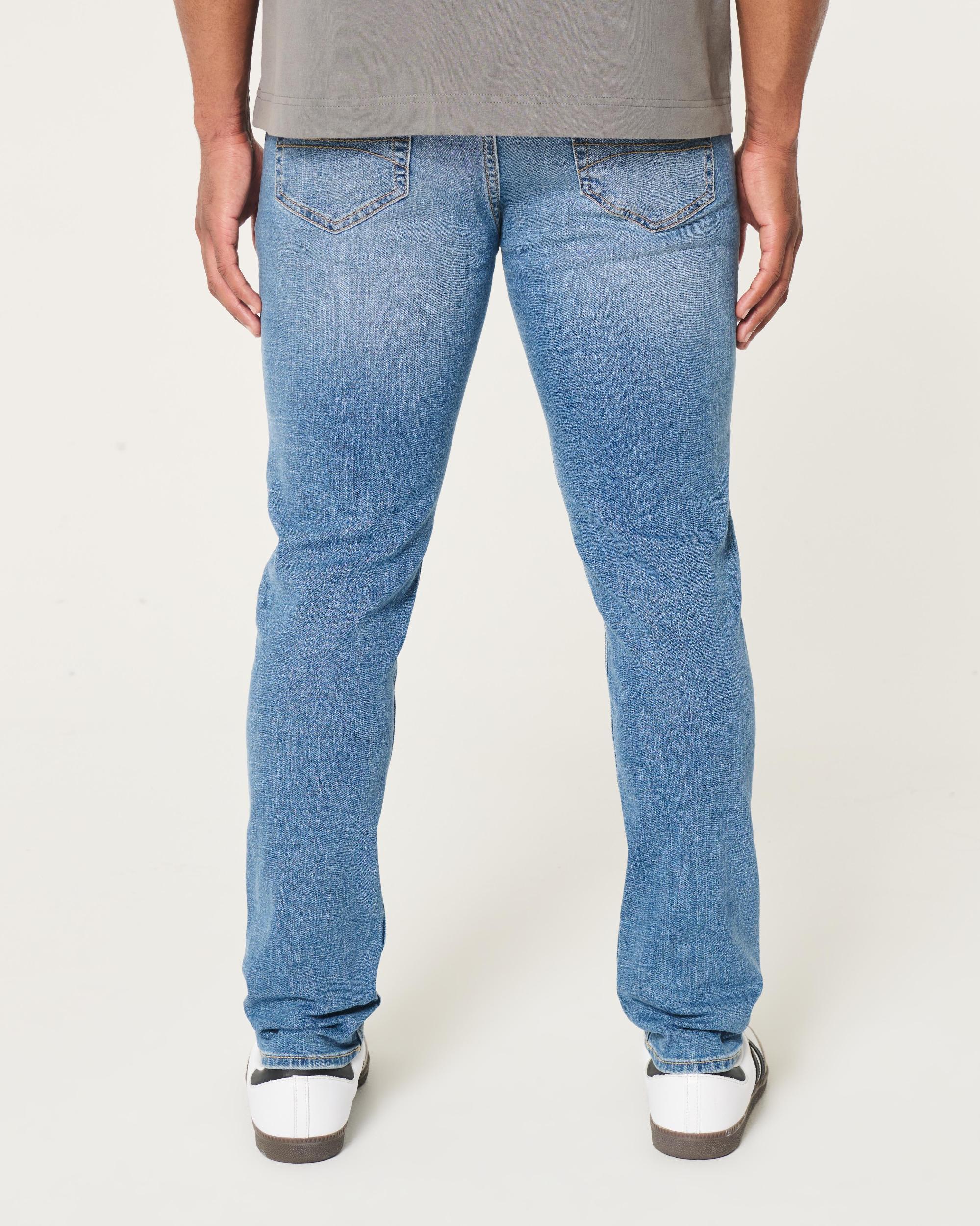 Medium Wash Athletic Skinny Jeans Product Image