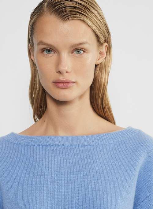 cashmere relaxed boatneck sweater Product Image