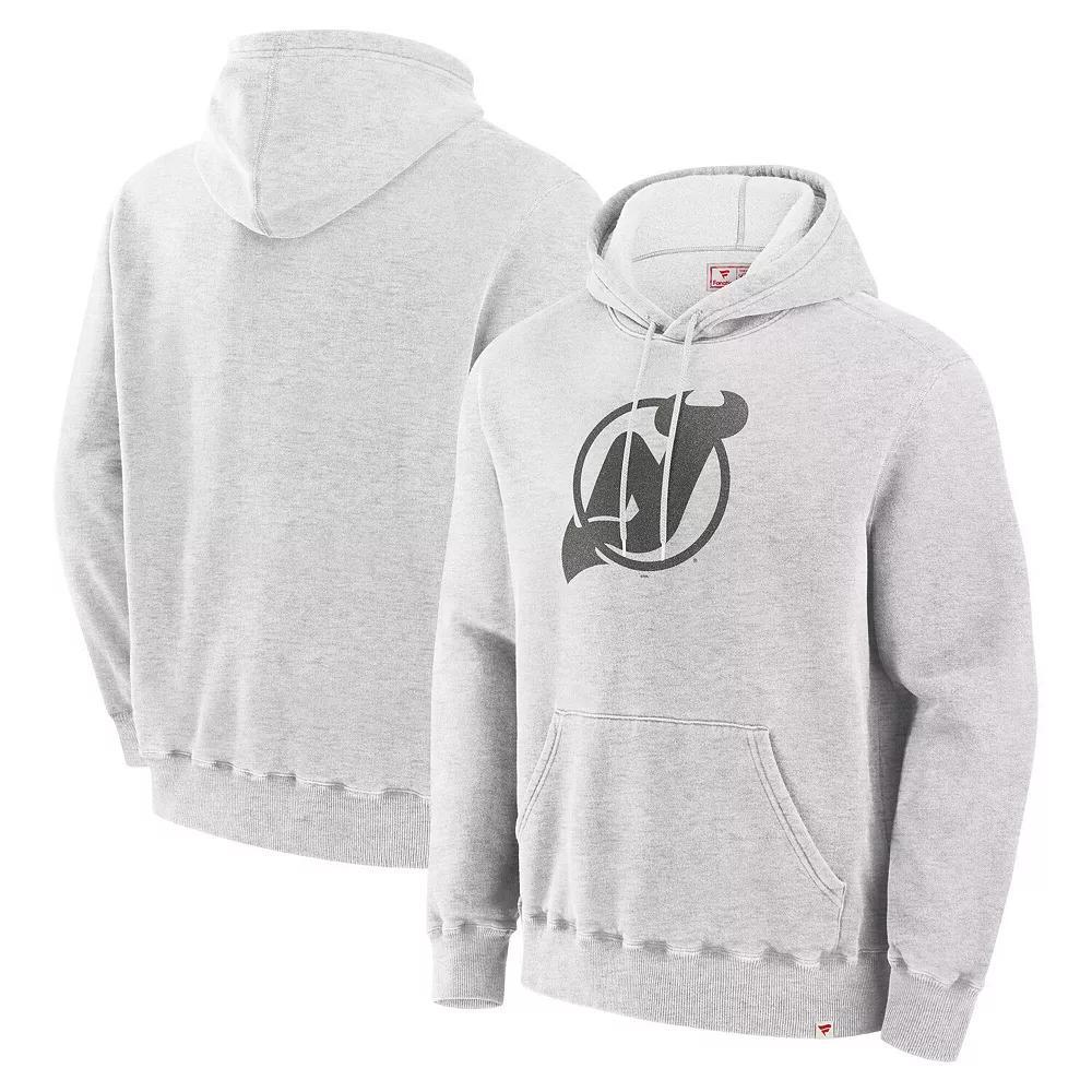 Men's Fanatics Cream New Jersey Devils Pullover Hoodie, Size: Large, Nhl Beige Product Image