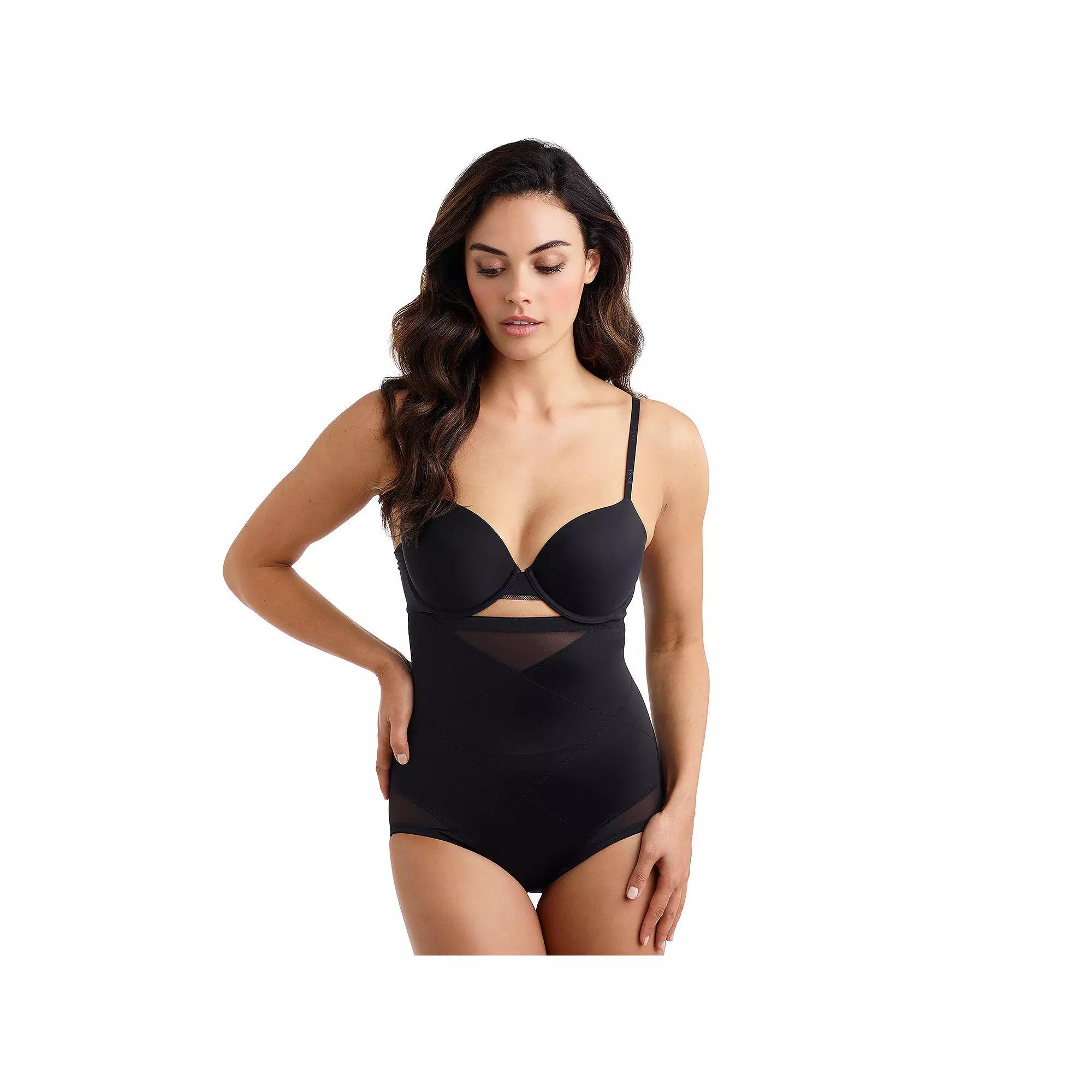 Naomi & Nicole® Extra-Firm Control Shapewear Women's Inside Magic® Tummy Tuck High Waist Brief 7605, Size: Large, Black Product Image