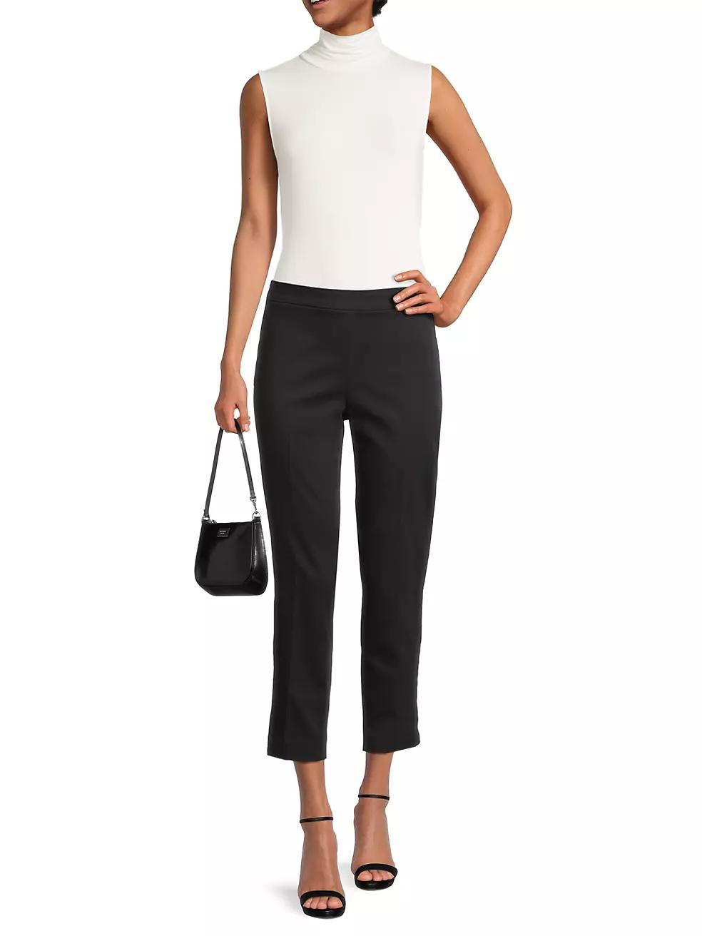 Cotton-Blend Chino Crop Pants Product Image