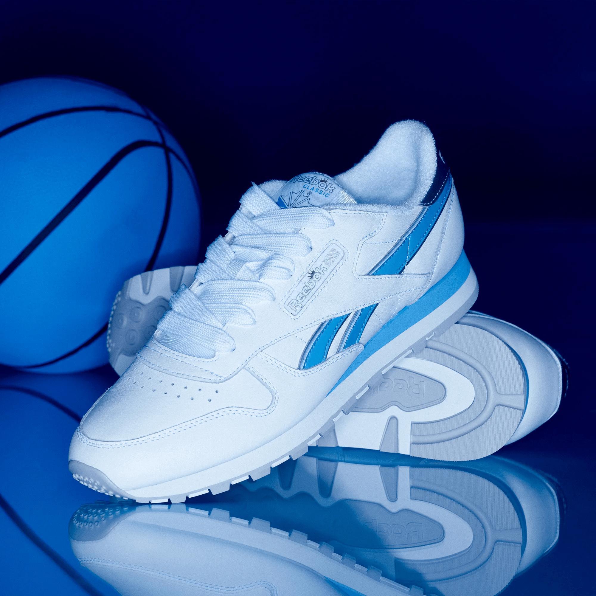 Women's Reebok x Angel Classic Leather Shoes in Silver Product Image