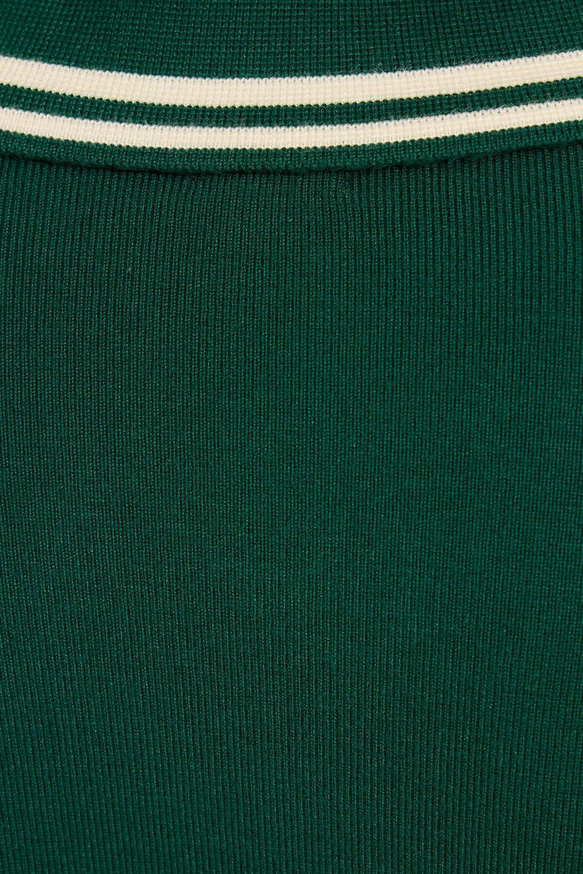 Bouclé Short Sleeve Polo Top Product Image