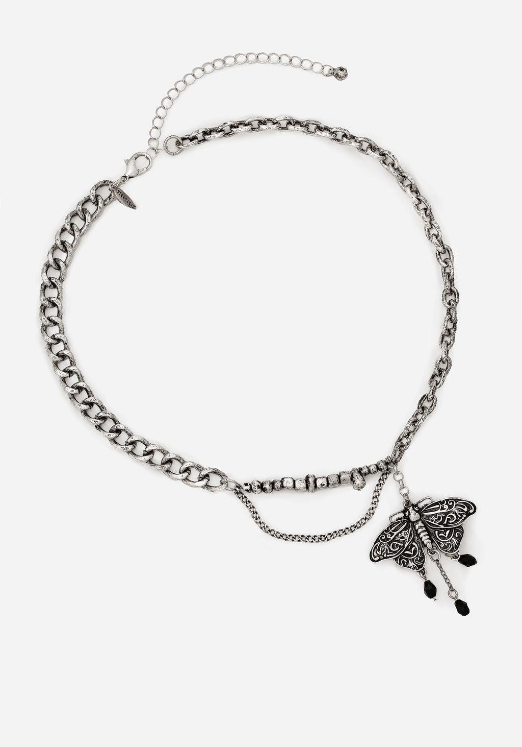 Rowan Moth Mixed Chain Necklace Product Image