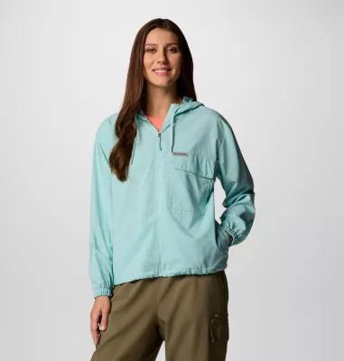 Columbia Women's Skien Valley Hooded Long Sleeve Shirt- Product Image