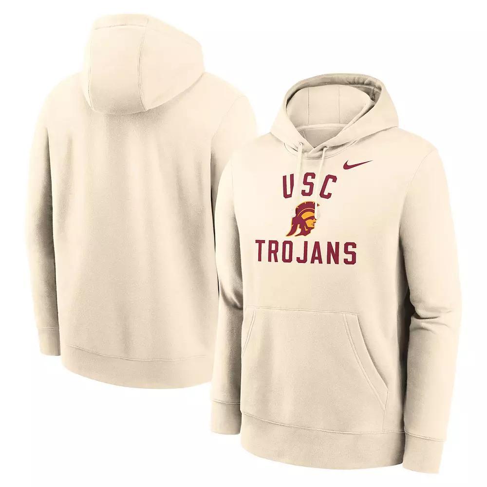Mens Nike Cream USC Trojans Arch Logo Pullover Hoodie Product Image