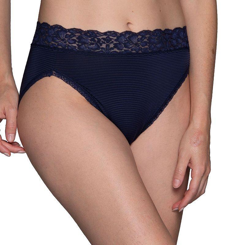 Womens Vanity Fair Lingerie Flattering Lace Hi-Cut Panty 13280 Product Image