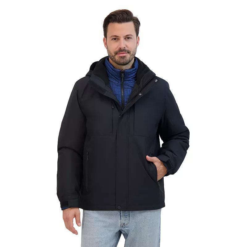 Mens ZeroXposur Grid Dobby 2-In-1 Hooded Shell with Inner Coat Product Image