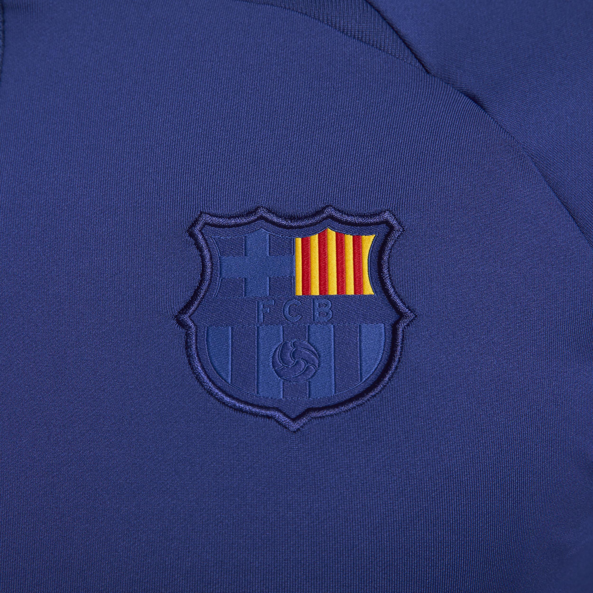 Mens Nike Blue Barcelona 2022/23 Strike Drill Performance Quarter-Zip Long Sleeve Top Product Image