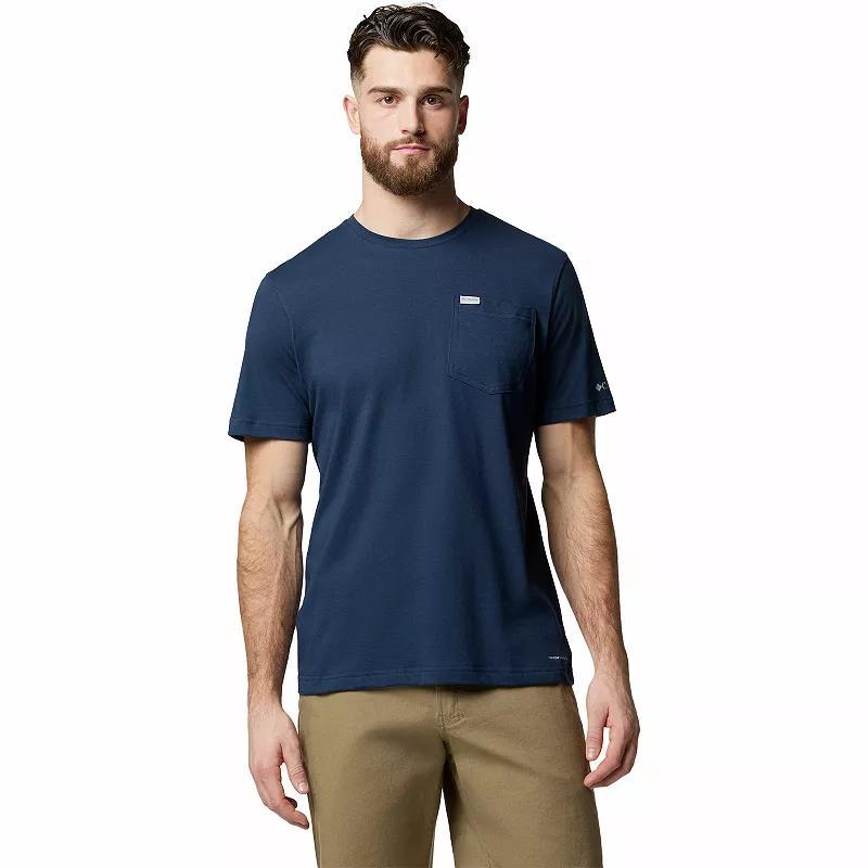Men's Columbia Thistletown Hills™ Pocket Tee, Size: Small, Safari Grey Product Image