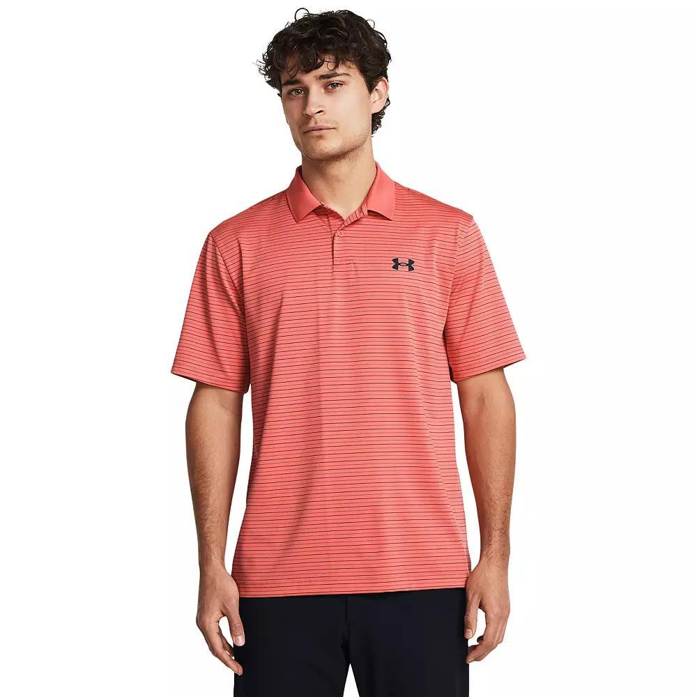 Big & Tall Under Armour Classic-Fit Striped Performance Polo, Men's, Size: Large Tall, Hydro Blue Product Image