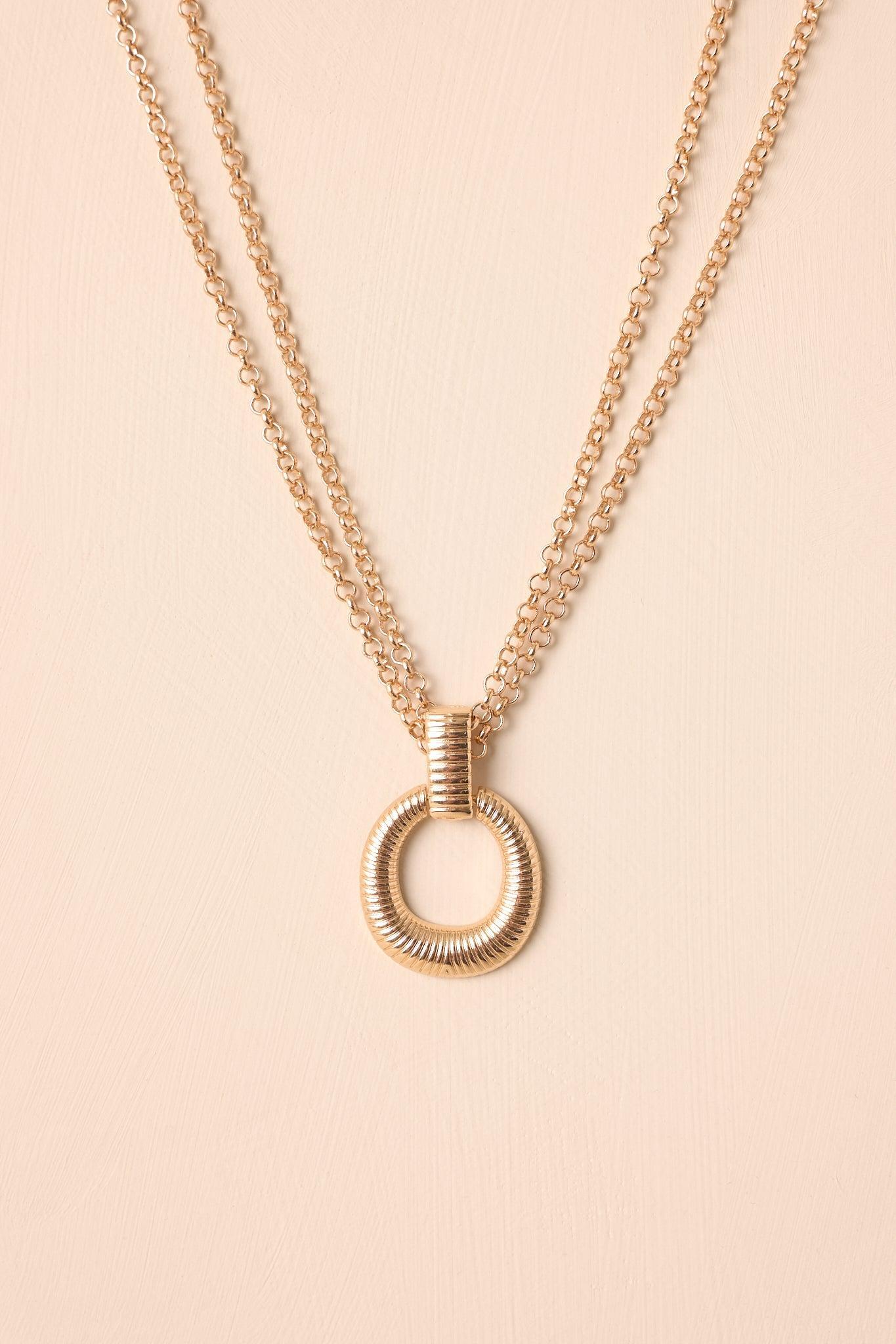 Lost In Your Smile Gold Necklace Product Image
