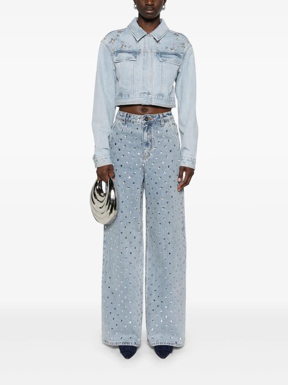 high-rise wide-leg jeans Product Image