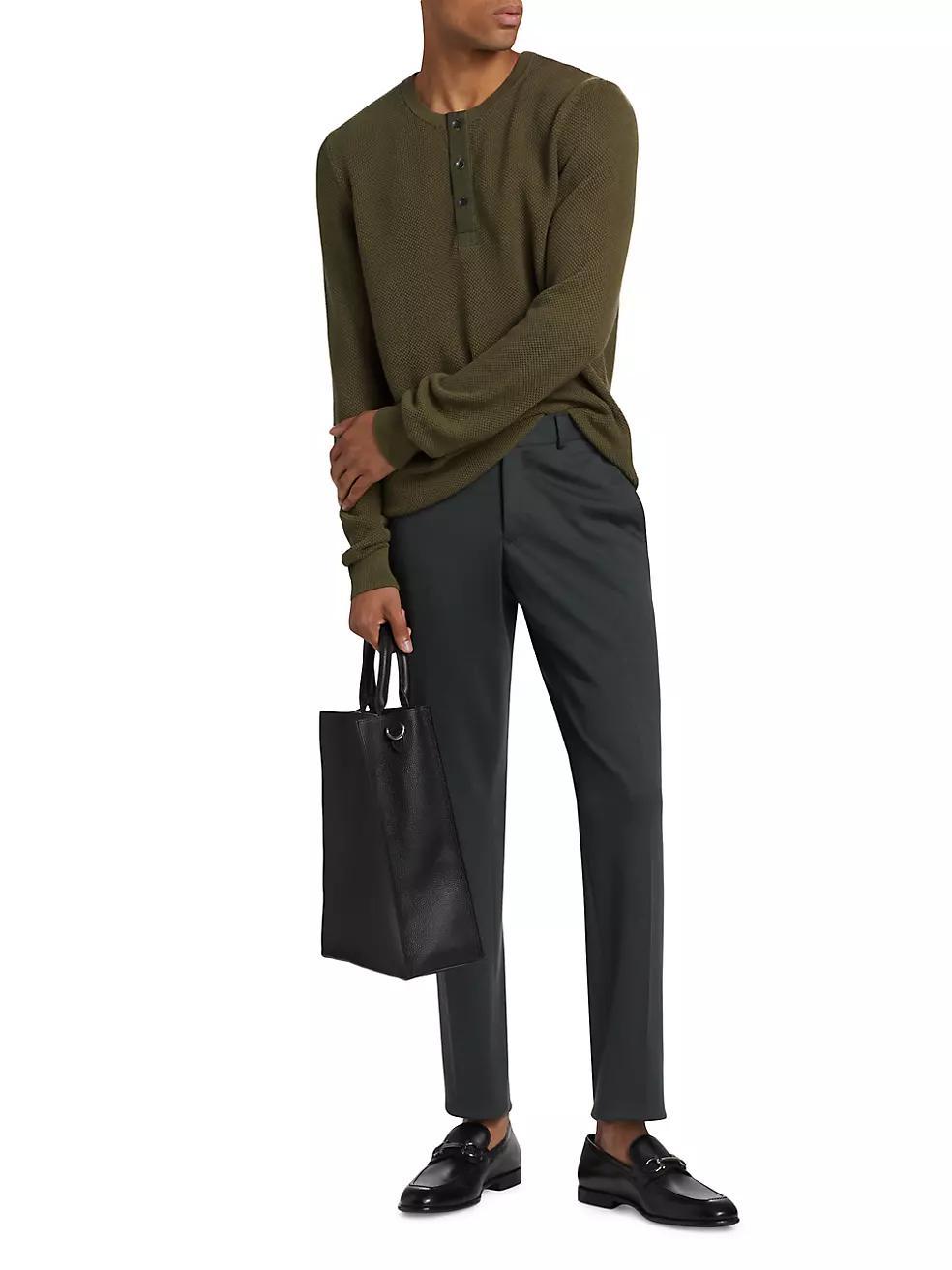 Dexter Cotton Crewneck Henley Product Image