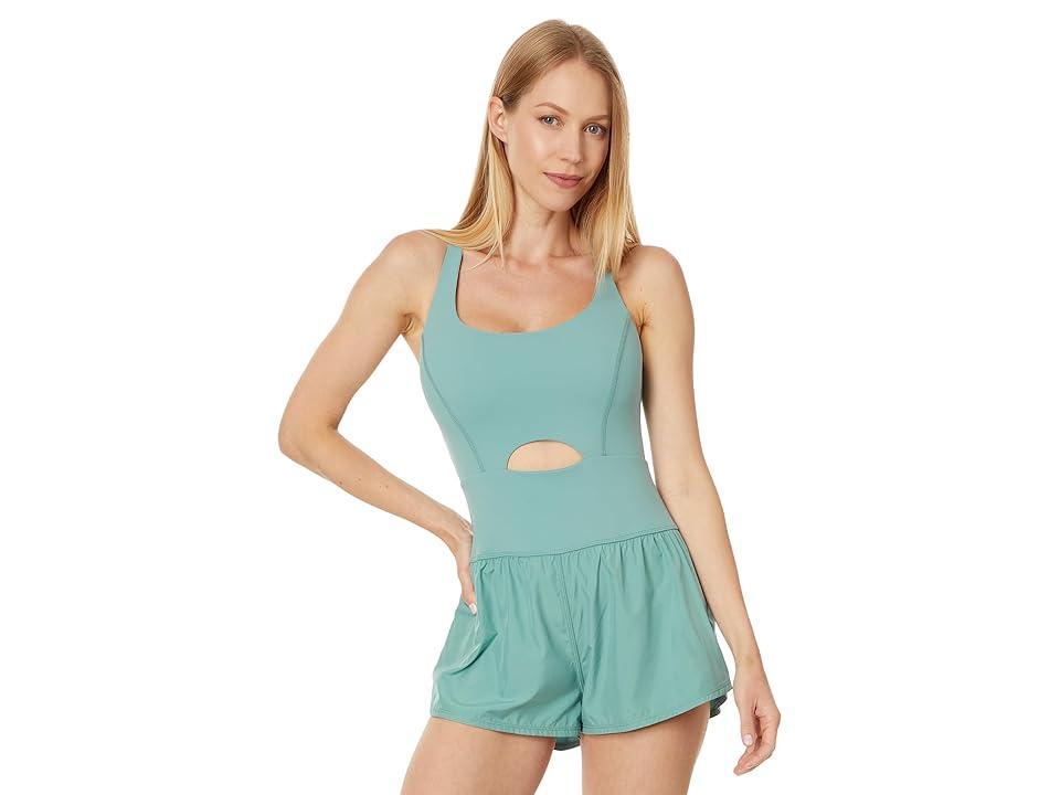 FP Movement Righteous Runsie (Eucalyptus) Women's Jumpsuit & Rompers One Piece Product Image