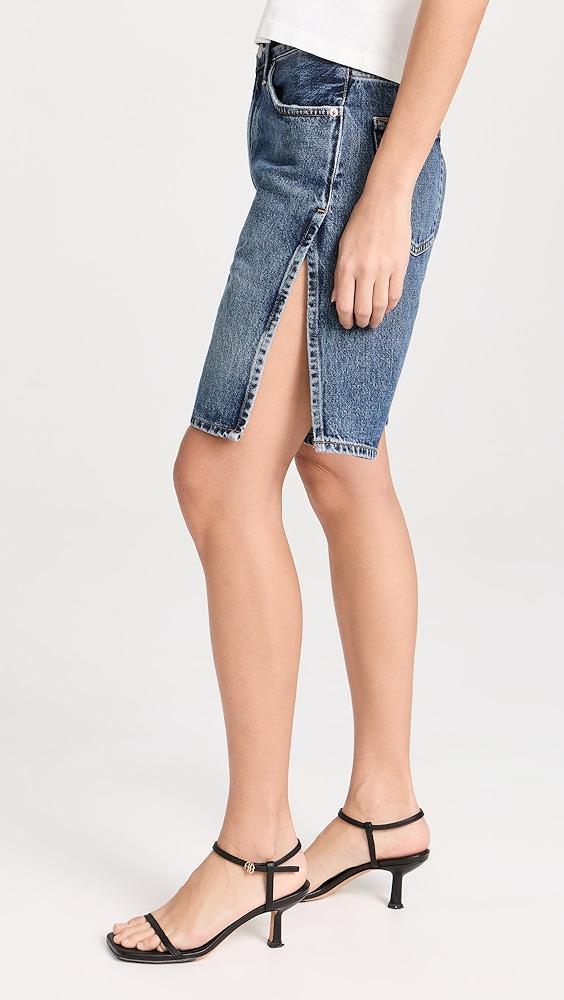 AGOLDE Vida High Rise Relaxed Straight Shorts | Shopbop Product Image
