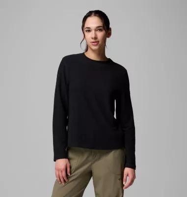 Columbia Womens Brea Falls Grid Crew Long Sleeve Shirt- Product Image