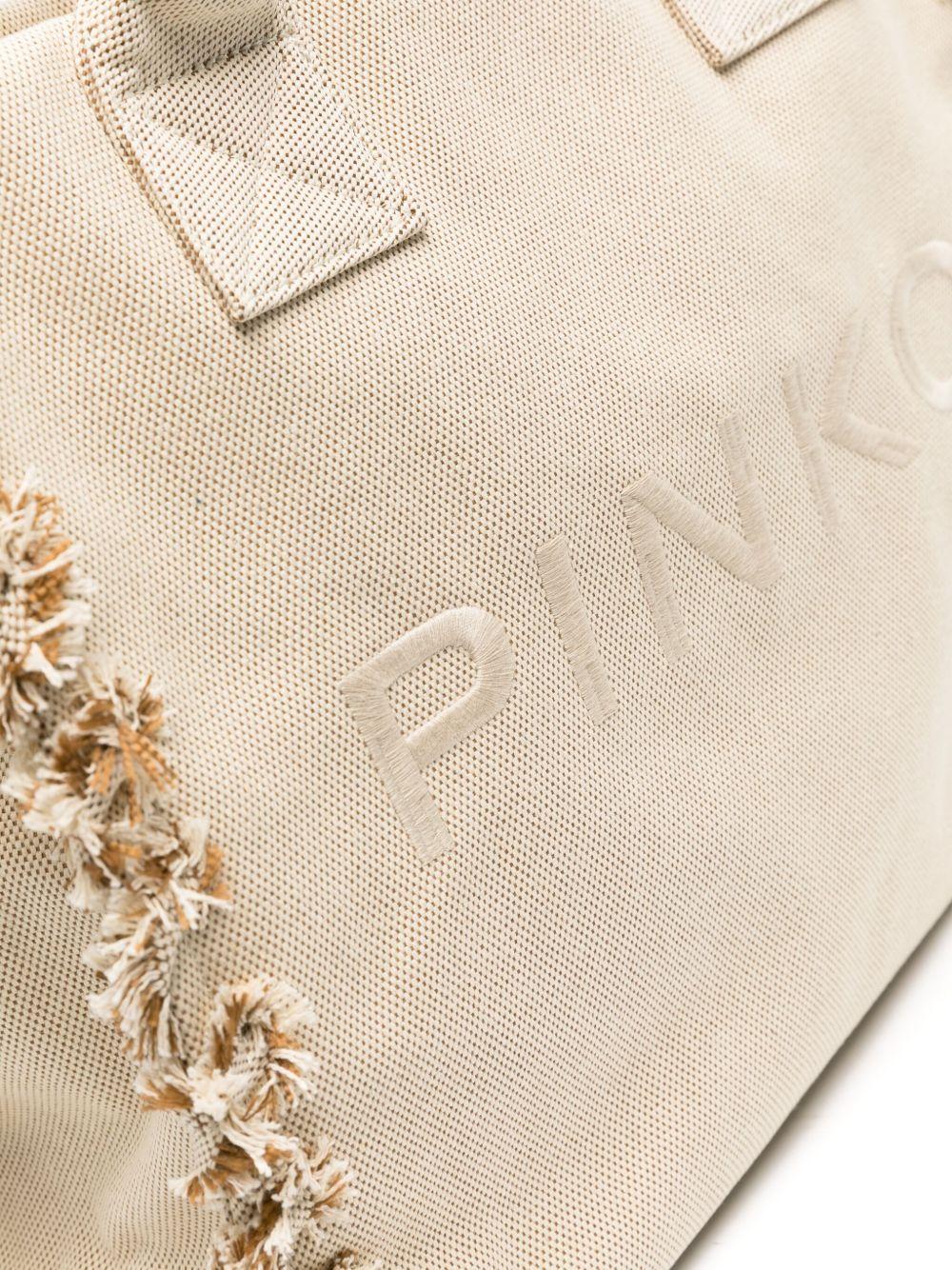 logo-embroidered beach bag Product Image
