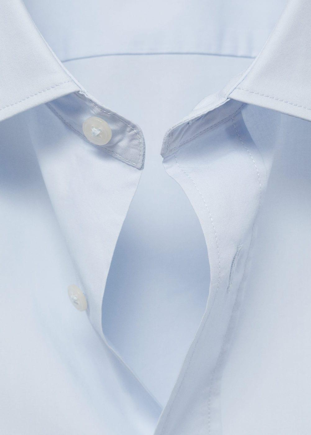 Regular-fit 100% cotton shirt - Men | MANGO USA Product Image