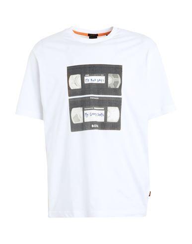HUGO BOSS Boss Man T-shirt White Size Xl Cotton Product Image