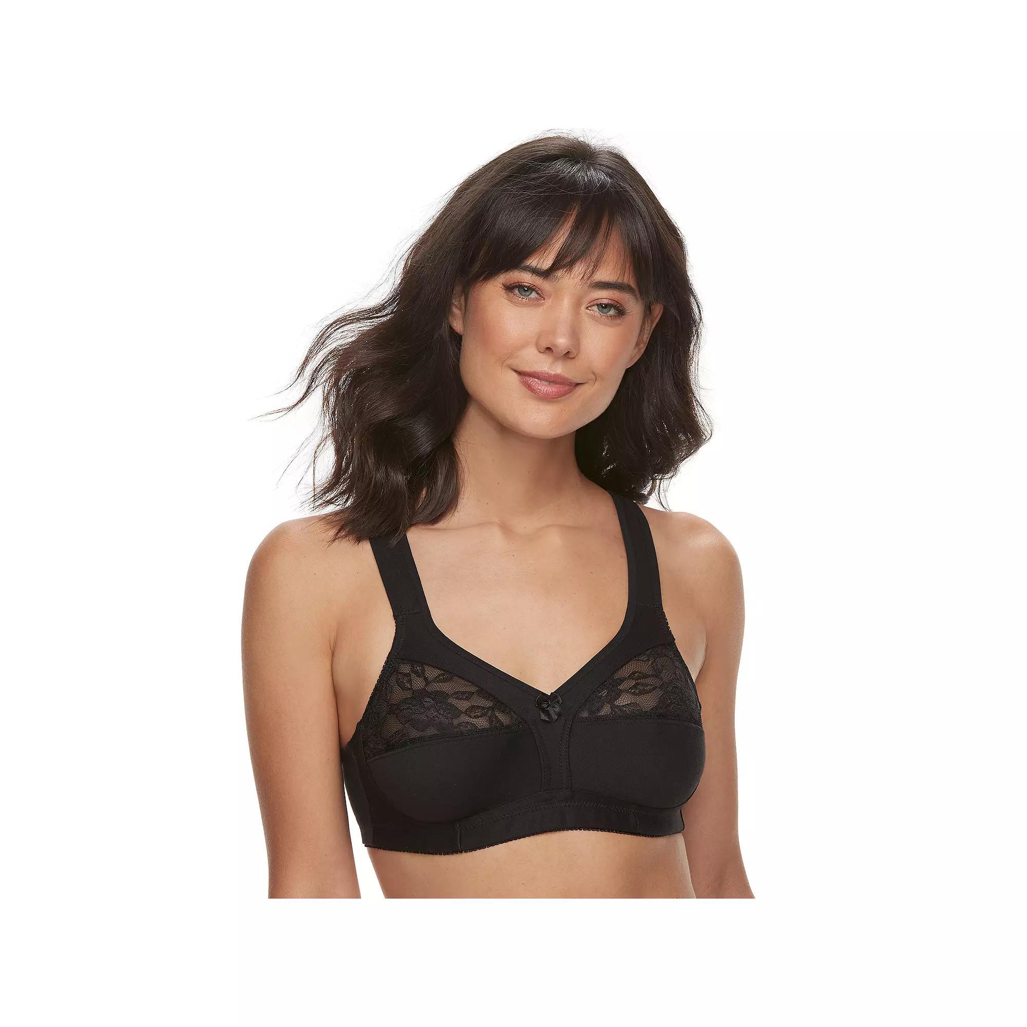 Women's Lunaire Lace Soft Cup Bra 16041L, Size: 48 Dd, Black Product Image