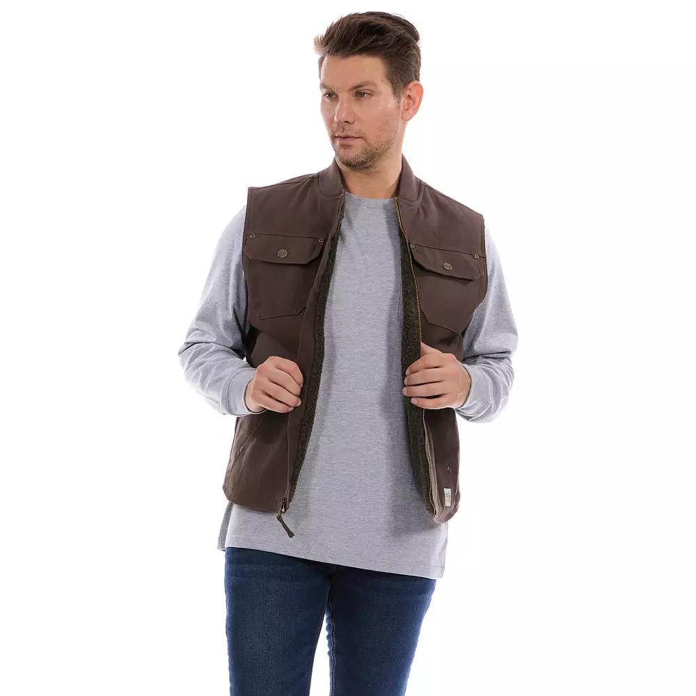 Men's Bass Creek Outfitters® Duck Canvas Vest, Size: XXL, Brown Product Image
