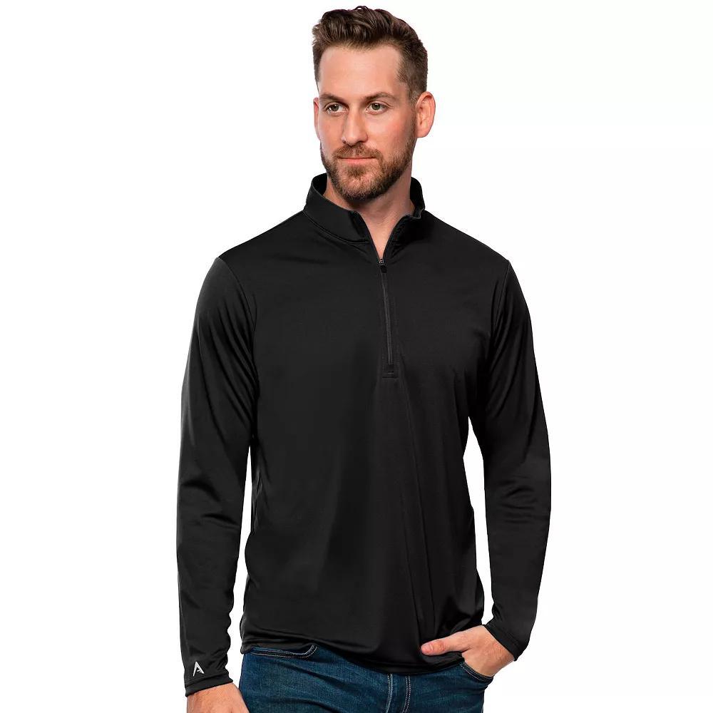 Men's Antigua Blank Tribute Quarter Zip Pullover, Size: Medium, Blue Product Image