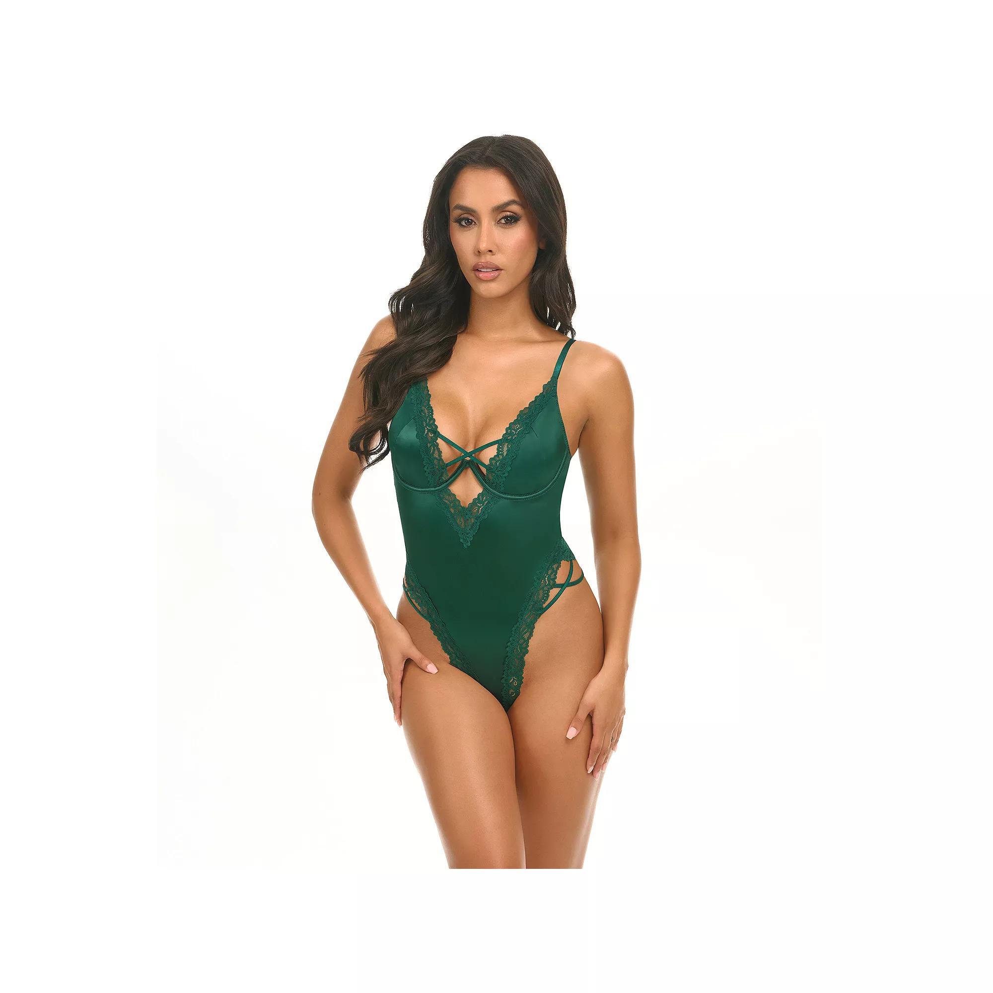 Women's Oh La La Cheri Mara Babydoll Lingerie 51-11968, Size: Medium, Green Product Image