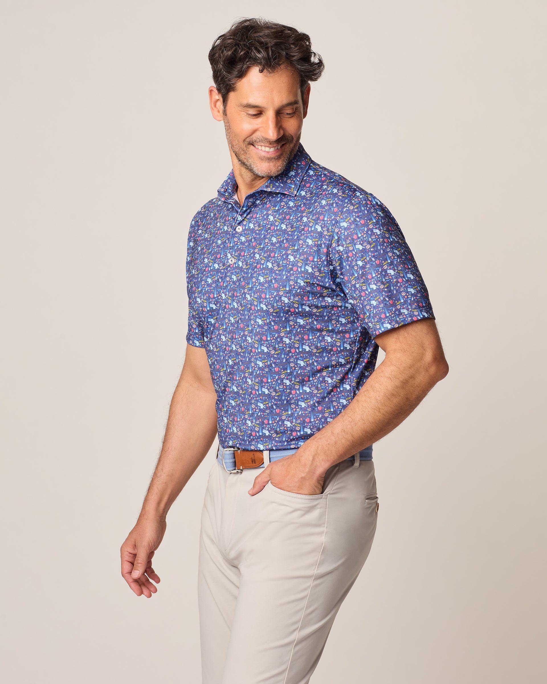 Performance Jersey Polo - Destination Print Male Product Image