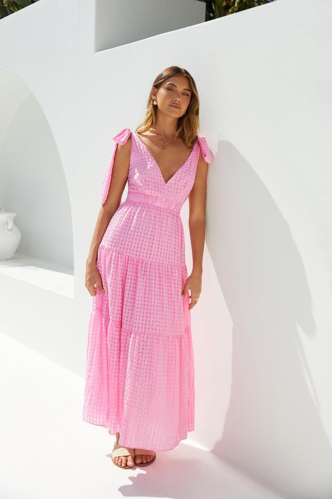 Aurora Glow Pink Maxi Dress Product Image