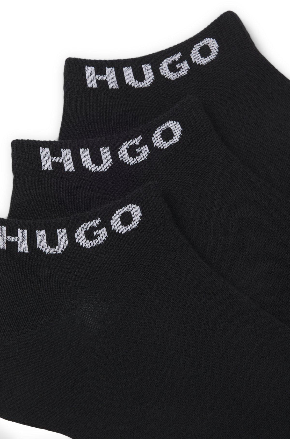 Three-pack of ankle socks with logo cuffs Product Image