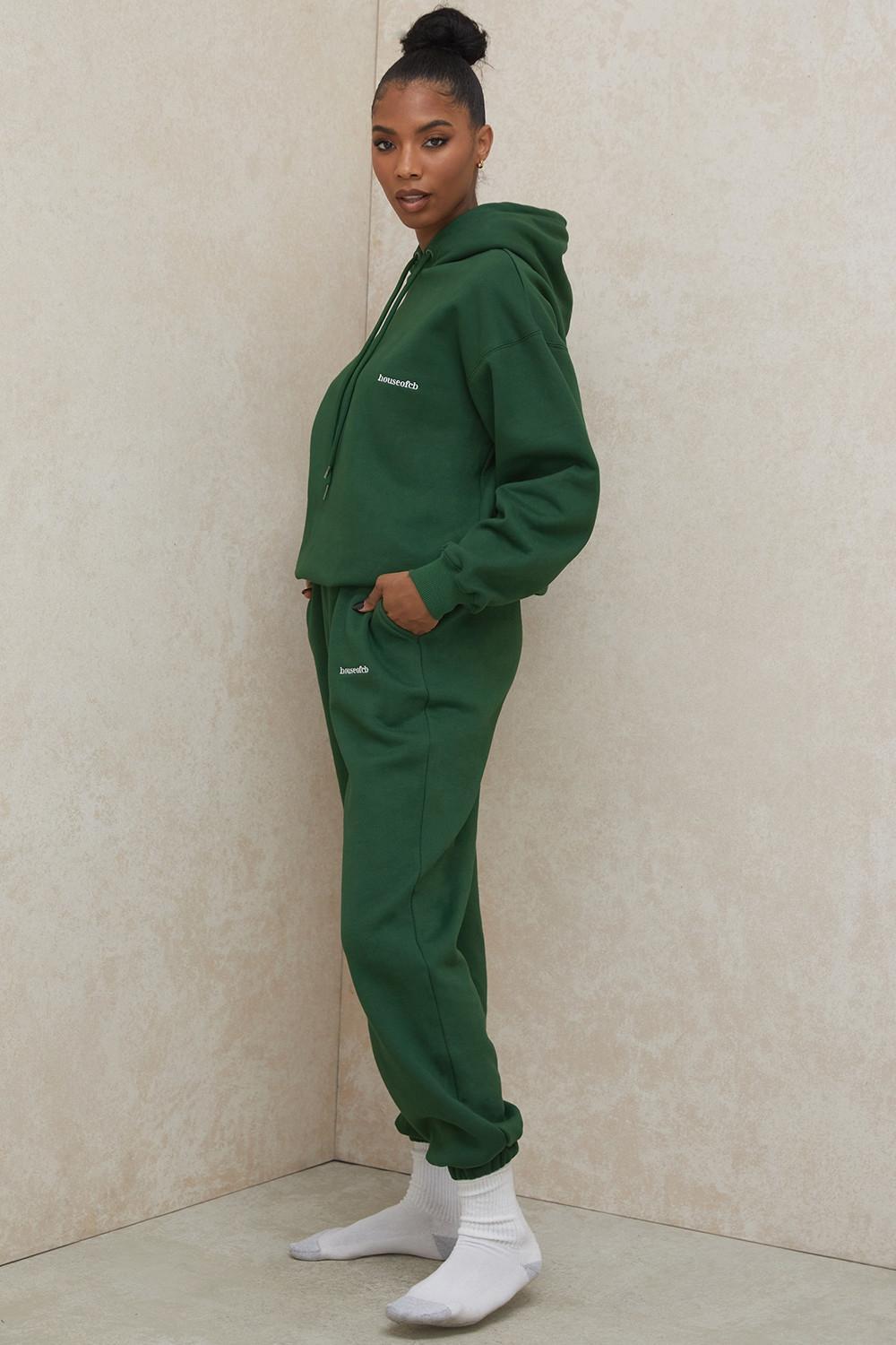 Sky Green Fleece Back Jogging Trousers Product Image