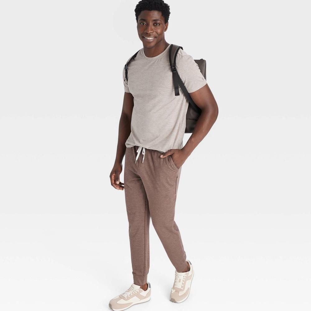 Mens Soft Stretch Jogger Pants - All In Motion Ceramic Brown XXL Product Image