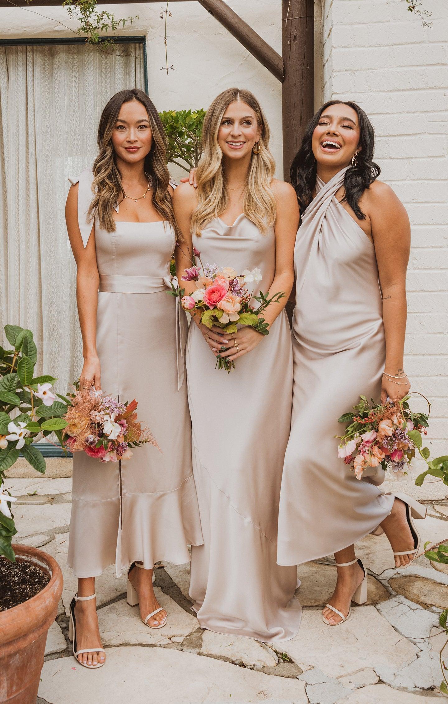 Tuscany Maxi Slip Dress ~ Show Me The Ring Luxe Satin Product Image
