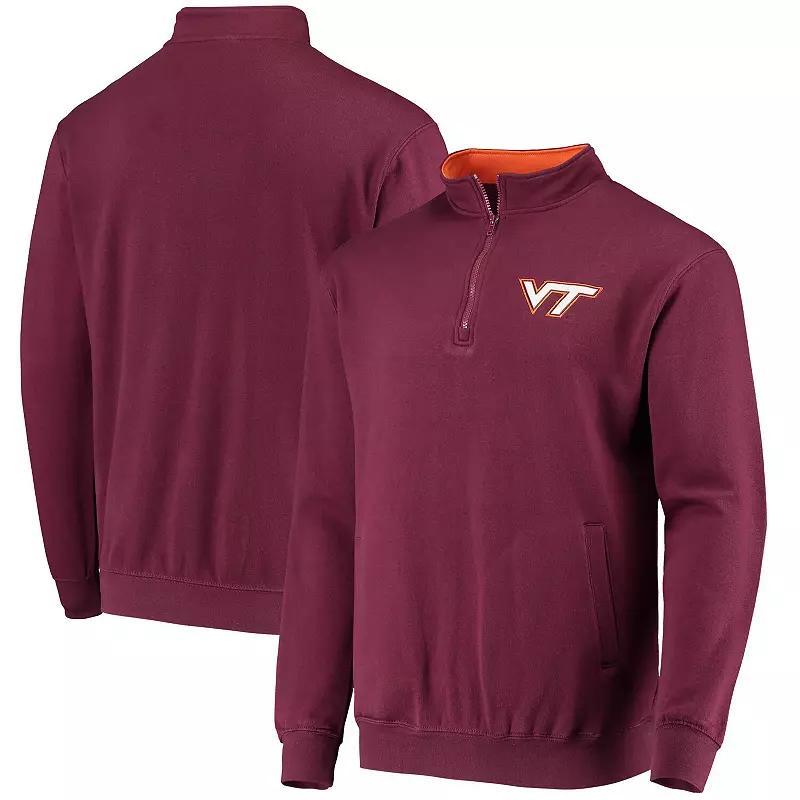 Mens Colosseum Maroon Virginia Tech Hokies Tortugas Logo Quarter-Zip Jacket Product Image