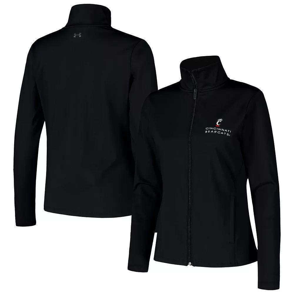 Women's Under Armour Black Cincinnati Bearcats Sweat-Wicking Soft Motion Full-Zip Jacket, Size: Small Product Image