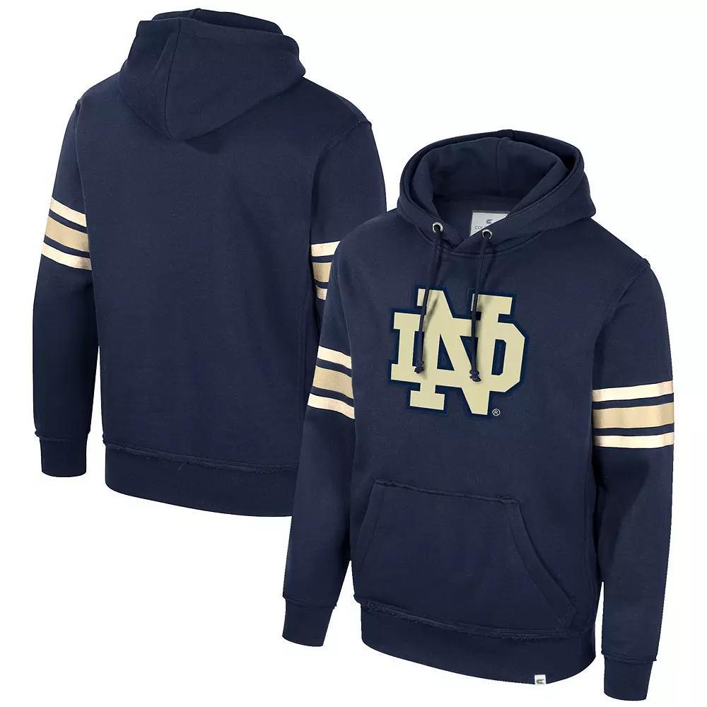 Men's Colosseum Navy Notre Dame Fighting Irish Saluting Pullover Hoodie, Size: Medium, Blue Product Image